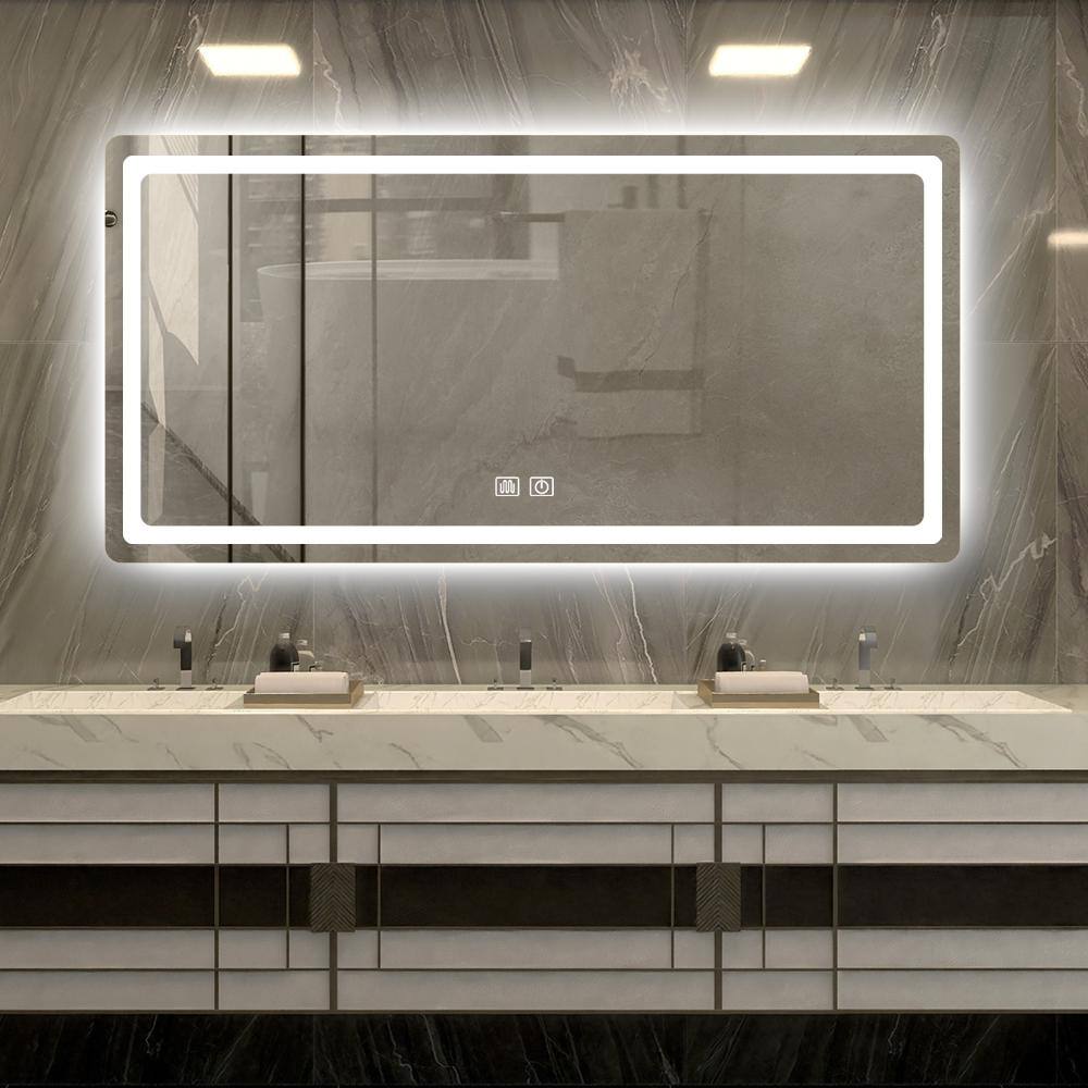 デュエット ホワイトフレーム Amazon.com: Zenith 29.75 in. W Beveled Tri-View Frameless