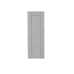 Anchester Assembled 9x42x12 in. Wall Cabinet with 1 Door 3 Shelves in Light Gray