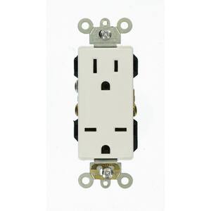 Leviton Decora Plus 15 Amp Commercial Grade Tamper Resistant Self ...