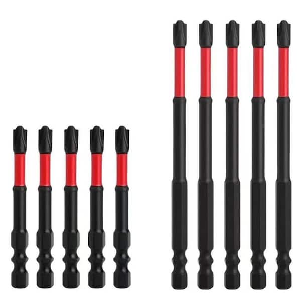 FPH2 2.56/4.33 in. Shank 10 Bit Black Insulated Screwdriver Set for Electricians 10-Piece