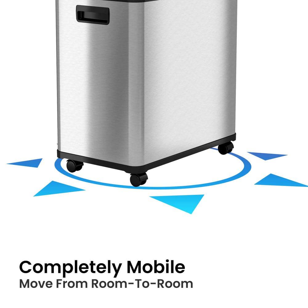 Erik Stainless Steel 16 Gallon Motion Sensor Trash and Recycling Bin