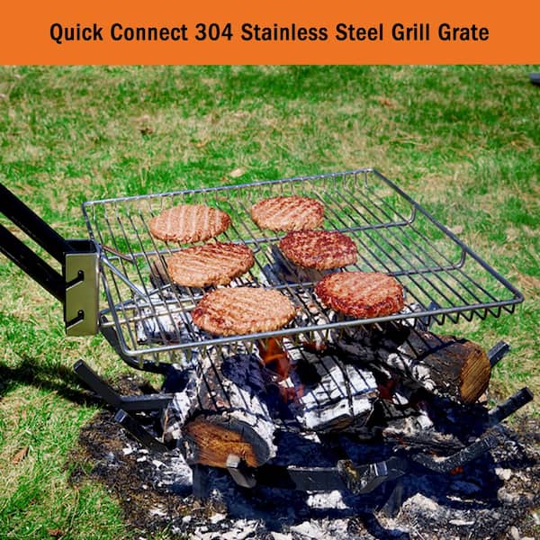 Folding Campfire Grill Portable Outdoor Camping BBQ Grill 304