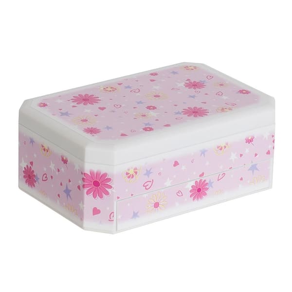 Pink And Silver Jewellery Boxes Set Of 2