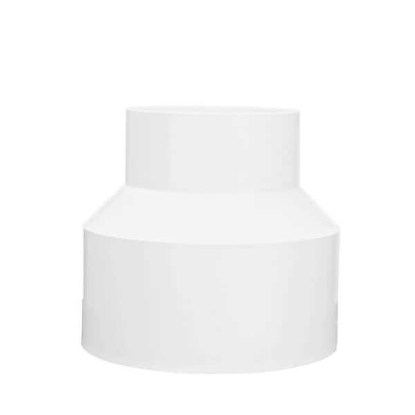 PVC S&D Increaser/Reducer Coupling, 4 in. Hub X 6 in. Hub