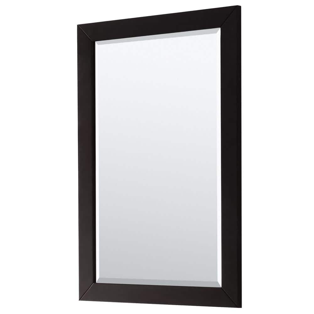 Daria Dark Espresso 29" Single Bathroom Vanity with Matte Black Trim