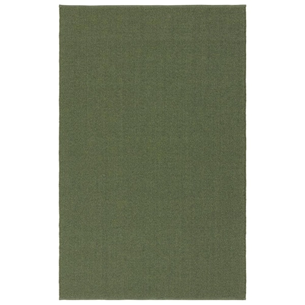 Jaipur Living Texel 9 ft. x 12 ft. Green Solid Handmade Indoor/Outdoor Area Rug