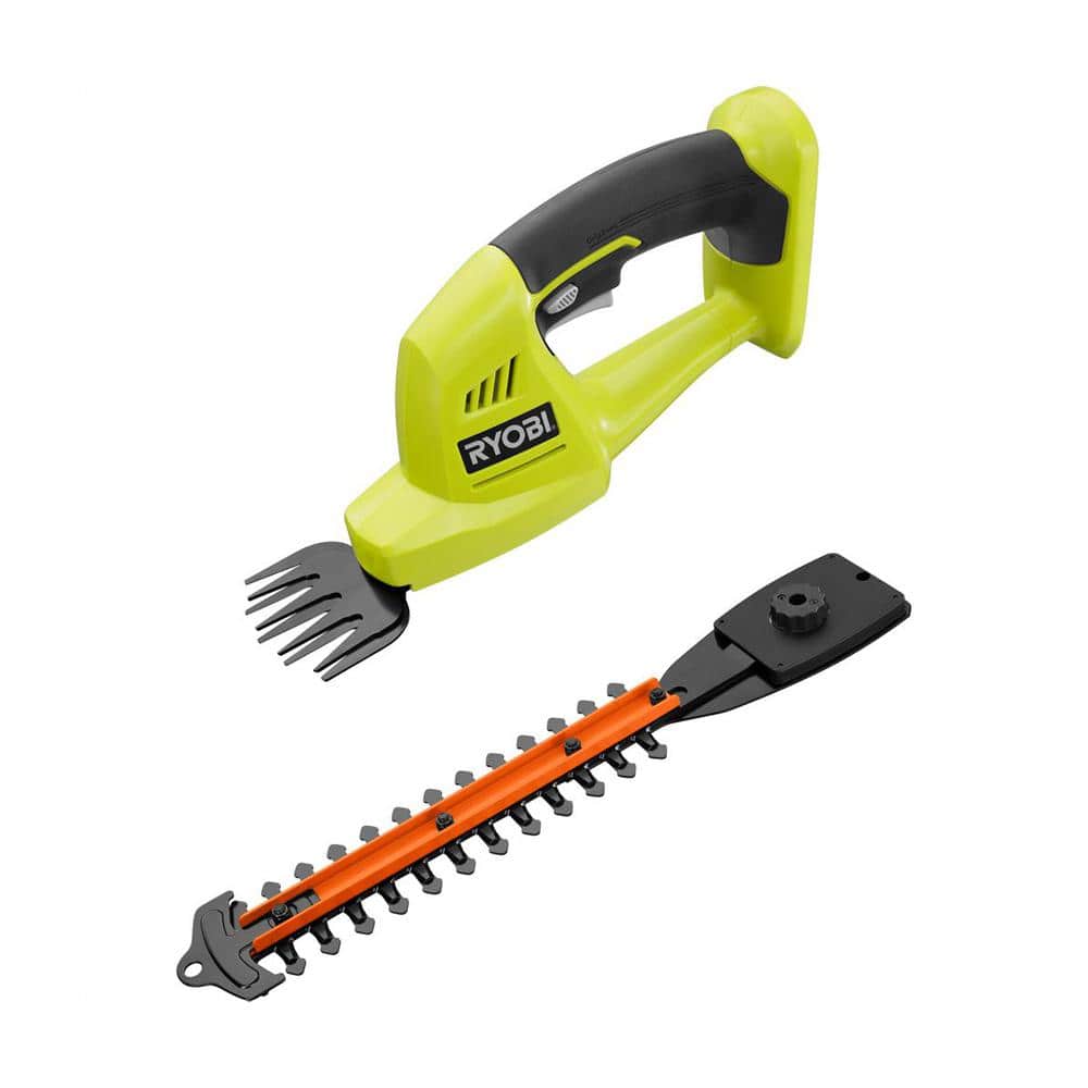 RYOBI ONE+ 18V Cordless Battery Grass Shear and Shrubber (Tool Only) P2900BTL The Home Depot