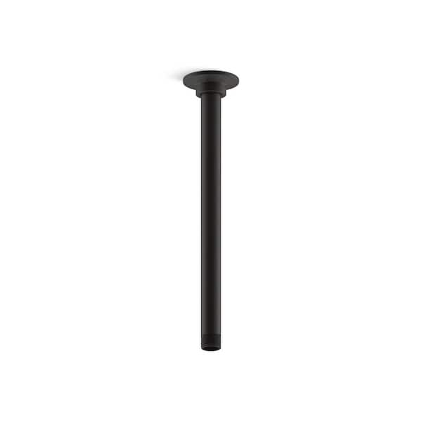 KOHLER 12 in. Ceiling Mount Rainhead Shower Arm and Flange in Matte ...
