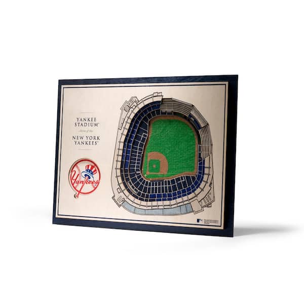 MLB New York Yankees 5-Layer Stadiumviews 3D Wooden Wall Art