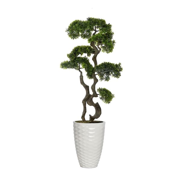 VINTAGE HOME Artificial Faux Real Touch 56 in. Tall Bonsai, with real Touch Pot