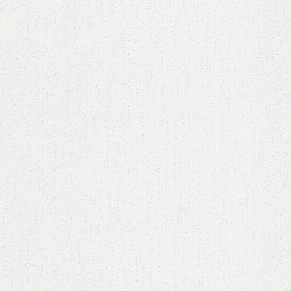 Brewster Gareth White Pin Stripe Vinyl Non-Pasted Textured Paintable Wallpaper