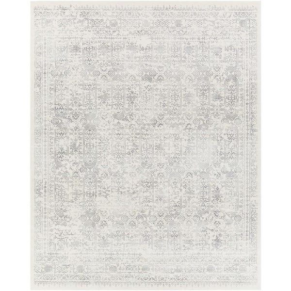 Livabliss Errol Cream 10 ft. x 14 ft. Indoor Distressed Oriental Area Rug