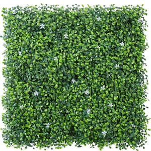 20 in. x 20 in. Faux Ivy Artificial Boxwood Hedge Greenery Panels, Indoor/Outdoor Decor 6PCS