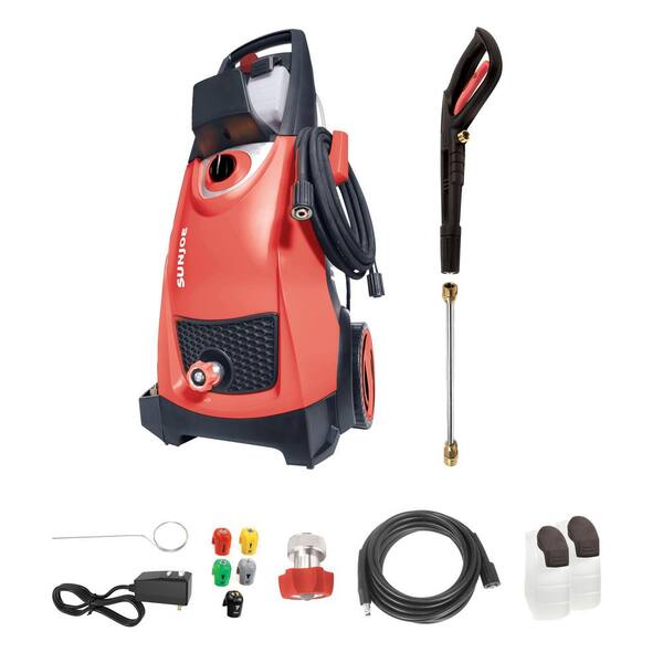 Sun Joe 1300 PSI Max 2 GPM Electric Pressure Washer with Wall Mount, Roll  Cage and Hose Re