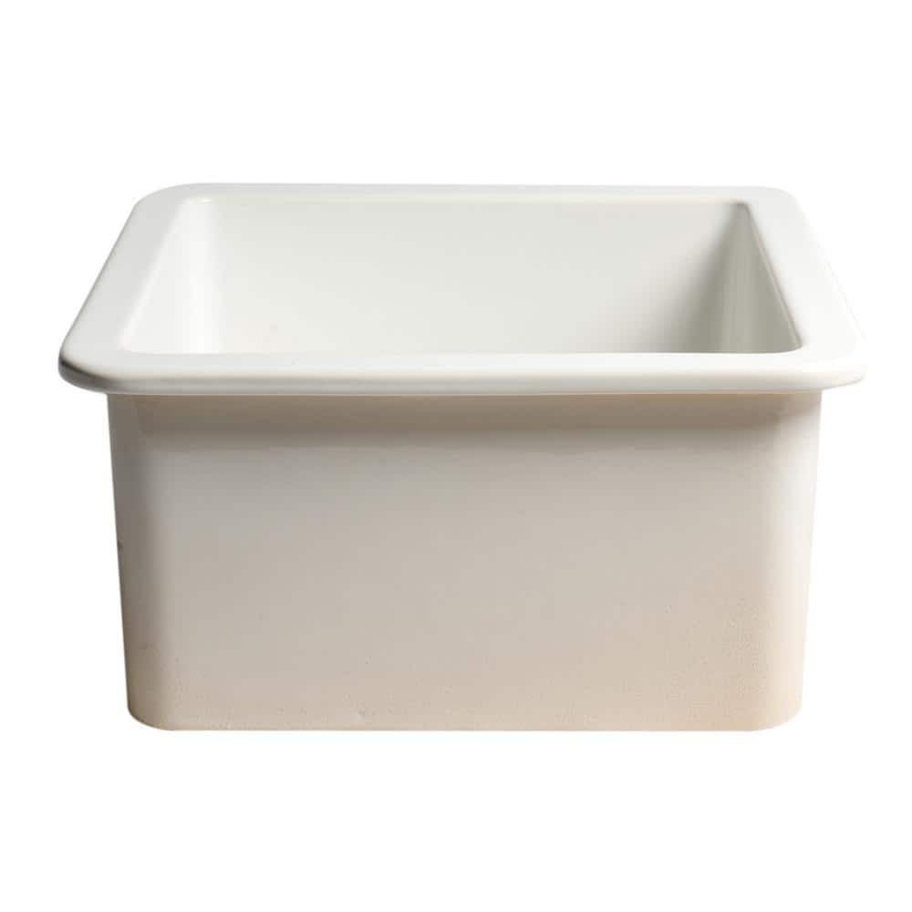 18'' L Undermount Single Bowl Fireclay Kitchen Sink