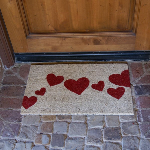Outdoor Doormat My Dog Is My Valentine Doormat Coir Doormat Valentine's Doormat