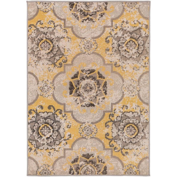 Artistic Weavers Didus Gold 5 ft. x 8 ft. Indoor Area Rug