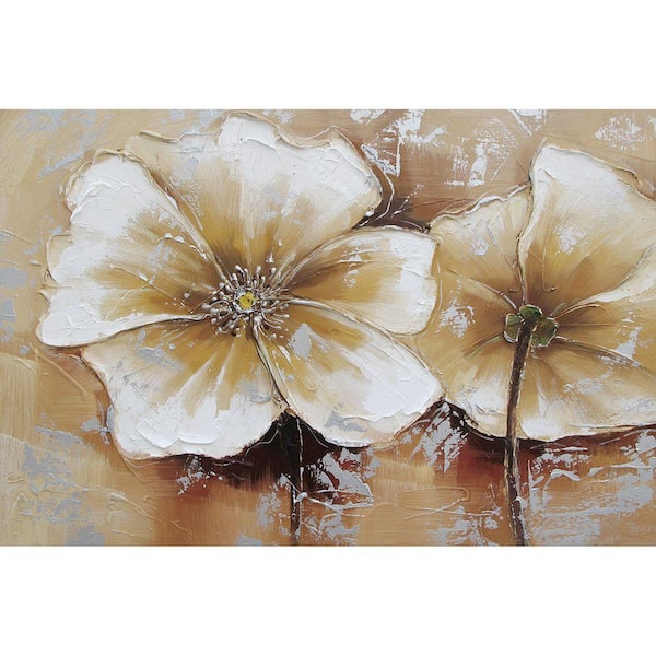 Yosemite Home Decor 48 in. x 72 in. Full Bloom III Hand Painted Contemporary Artwork