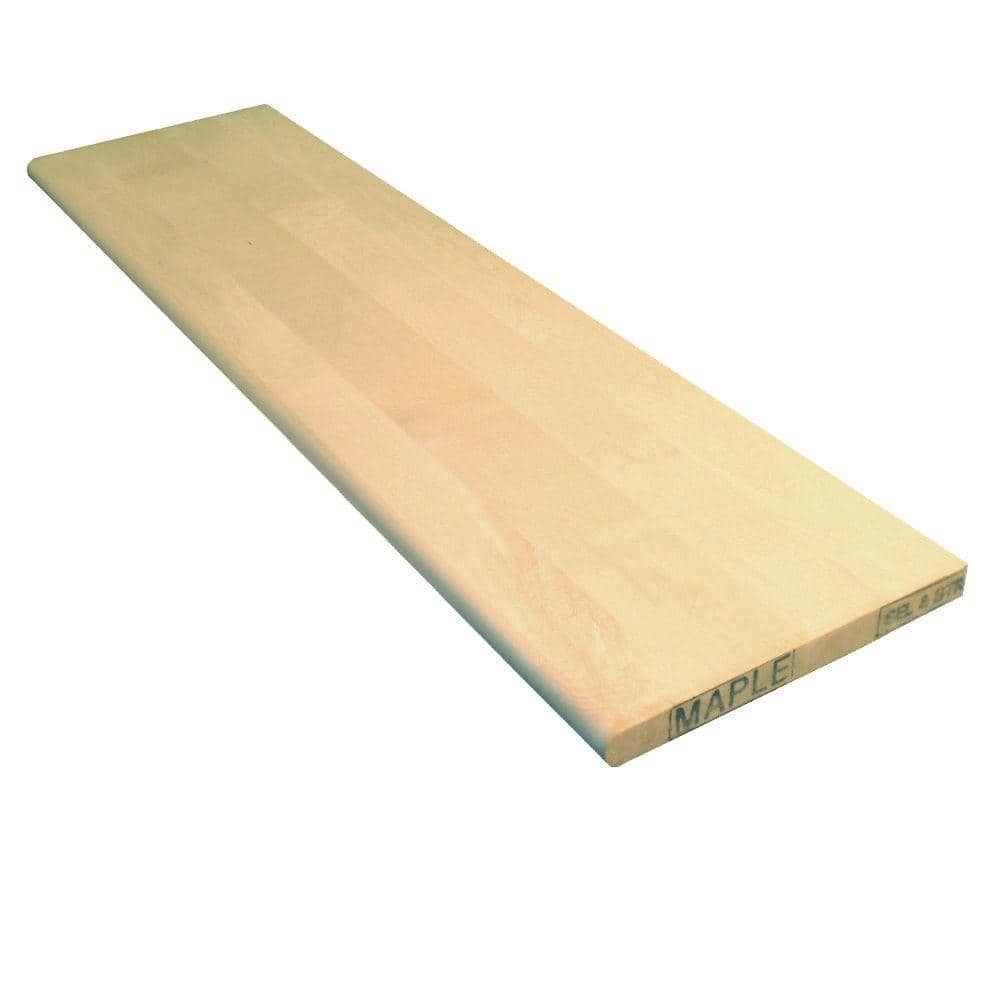 Stairtek 1 in. x 11.5 in. x 42 in. Unfinished Maple Tread BTMA1142