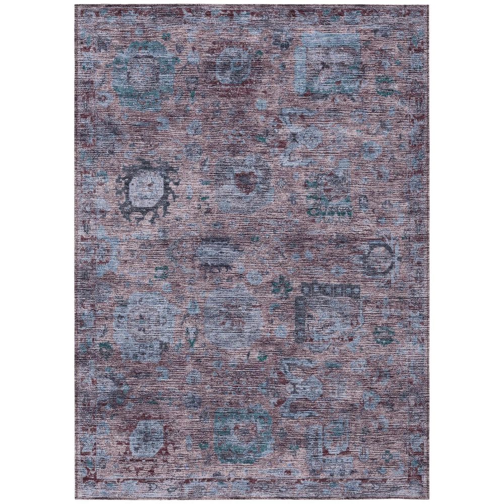 Chantille Machine Washable Indoor/Outdoor Abstract ACN2429 Plum 10 ft. x 14 ft. Area Rug price history on PriceWatchPro