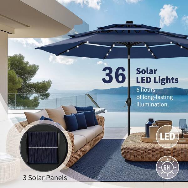 Tozey Chillrest 3-Piece Acacia Wood Patio Conversation Set