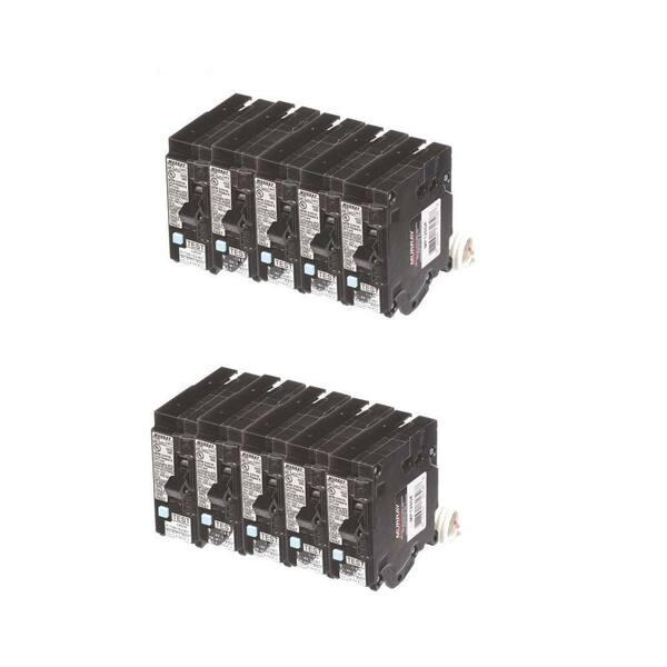 Murray 20 Amp Single Pole Dual Function Circuit Breakers (10-Pack