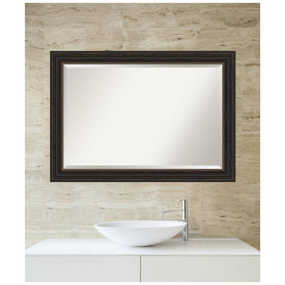 Accent Bronze Rectangular Bathroom Vanity Mirror 41 x 29 Inches