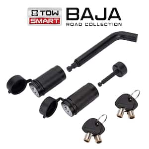 BAJA Collection - 5/8 in. Bent Pin Barrel Style Receiver Lock and Coupler Lock (Keyed Alike)