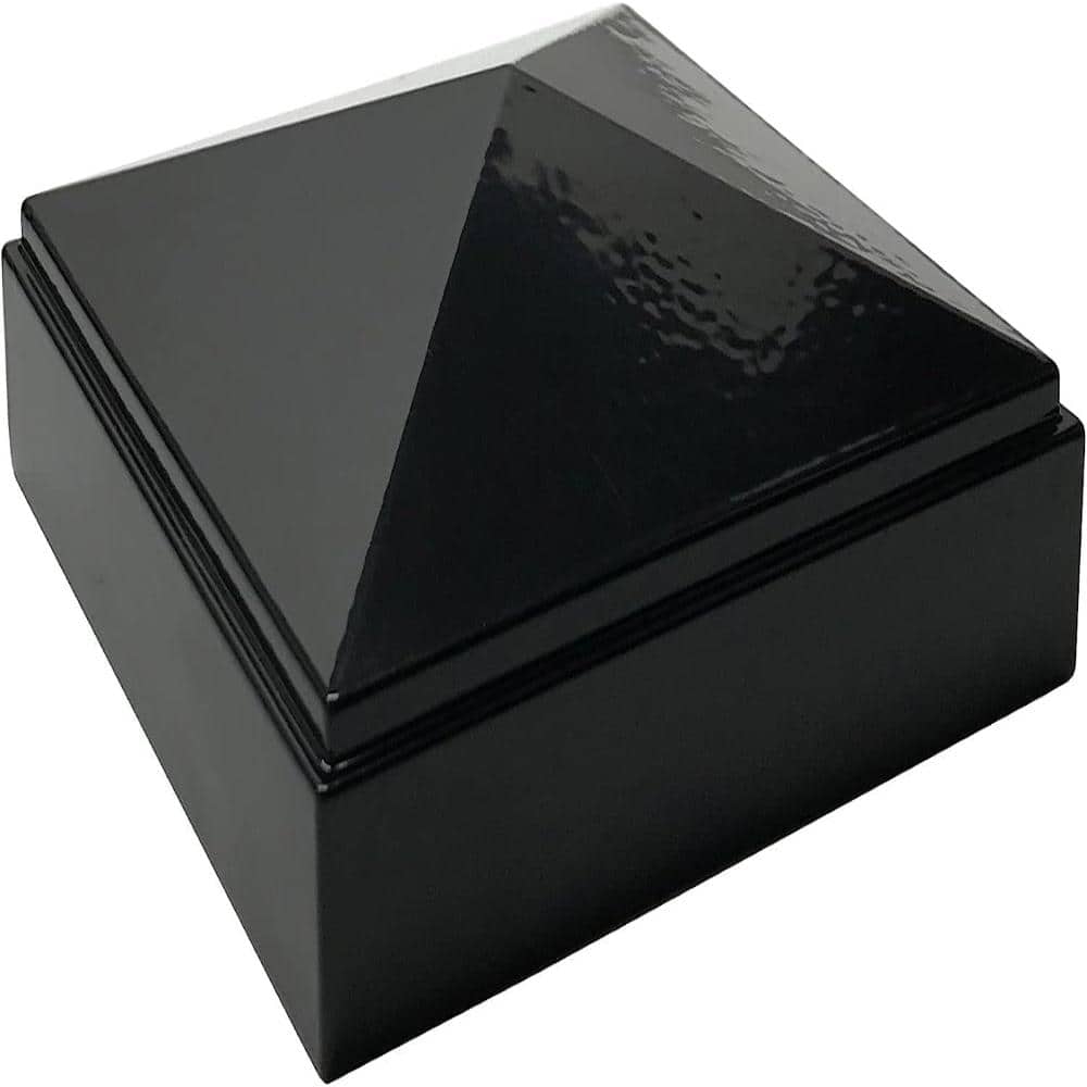 "3"" x 3"" Aluminum Pyramid Post Cap for Metal Posts – Pressure Fit – Powder-Coated Black (1 Pack)" price history on PriceWatchPro