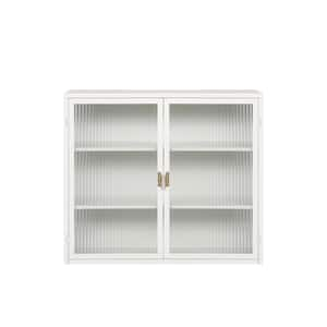 28 in. W x 9 in. D x 24 in. H Bathroom Storage Wall Cabinet in White