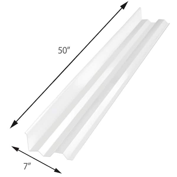 Suntuf 4 ft. Polycarbonate Wall Connector Flashing in Clear 108657