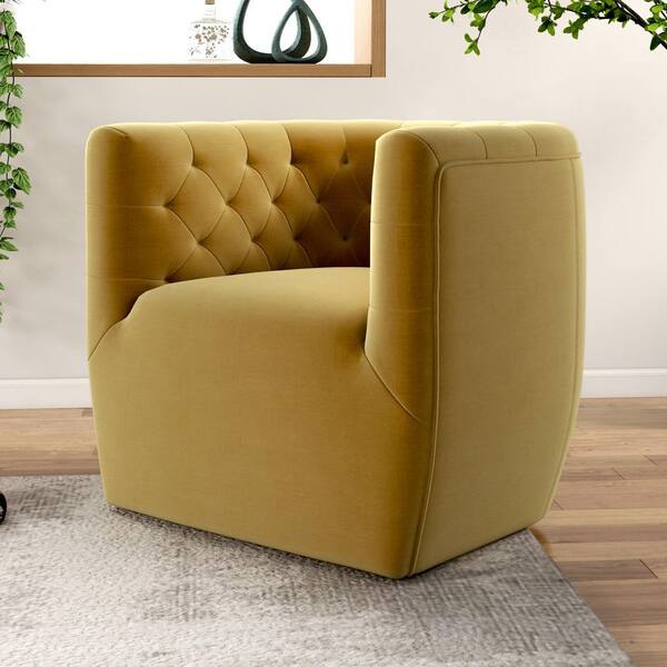 dark yellow accent chair