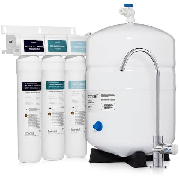 Brondell Capella Reverse Osmosis Water Filtration System, WQA Gold Seal Certified w/Eco-Friendly 1:1 Wastewater Ratio