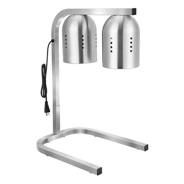 VEVOR Food Heat Lamp, 500 W Bulbs, Commercial Food Warmer Light, Electric Stainless Steel French Fry Heating Lamp,Food Warming