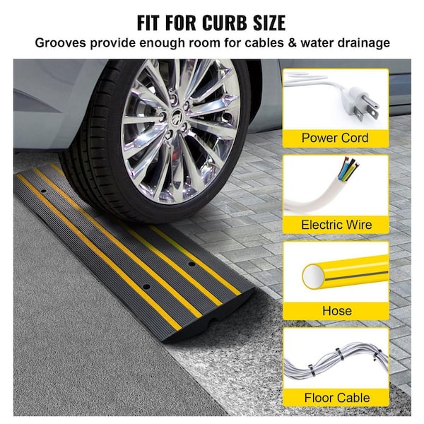 DISCUS様　専用　RAMP SKYSHALO Curb Ramp 2.6 in. Rise Rubber Driveway Ramps Heavy