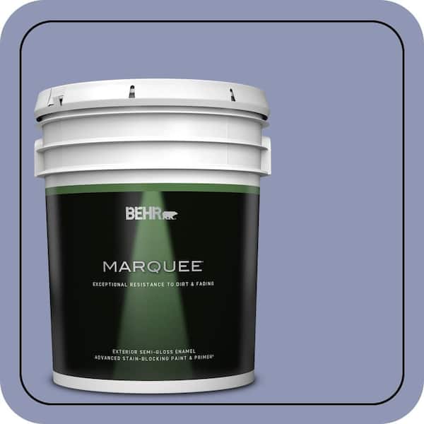 BEHR MARQUEE 5 gal. #S540-4 Vintage Ribbon Semi-Gloss Enamel Exterior Paint & Primer