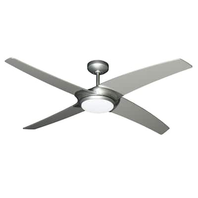 Starfire 56 in. LED Brushed Nickel Ceiling Fan with Light and Remote Control