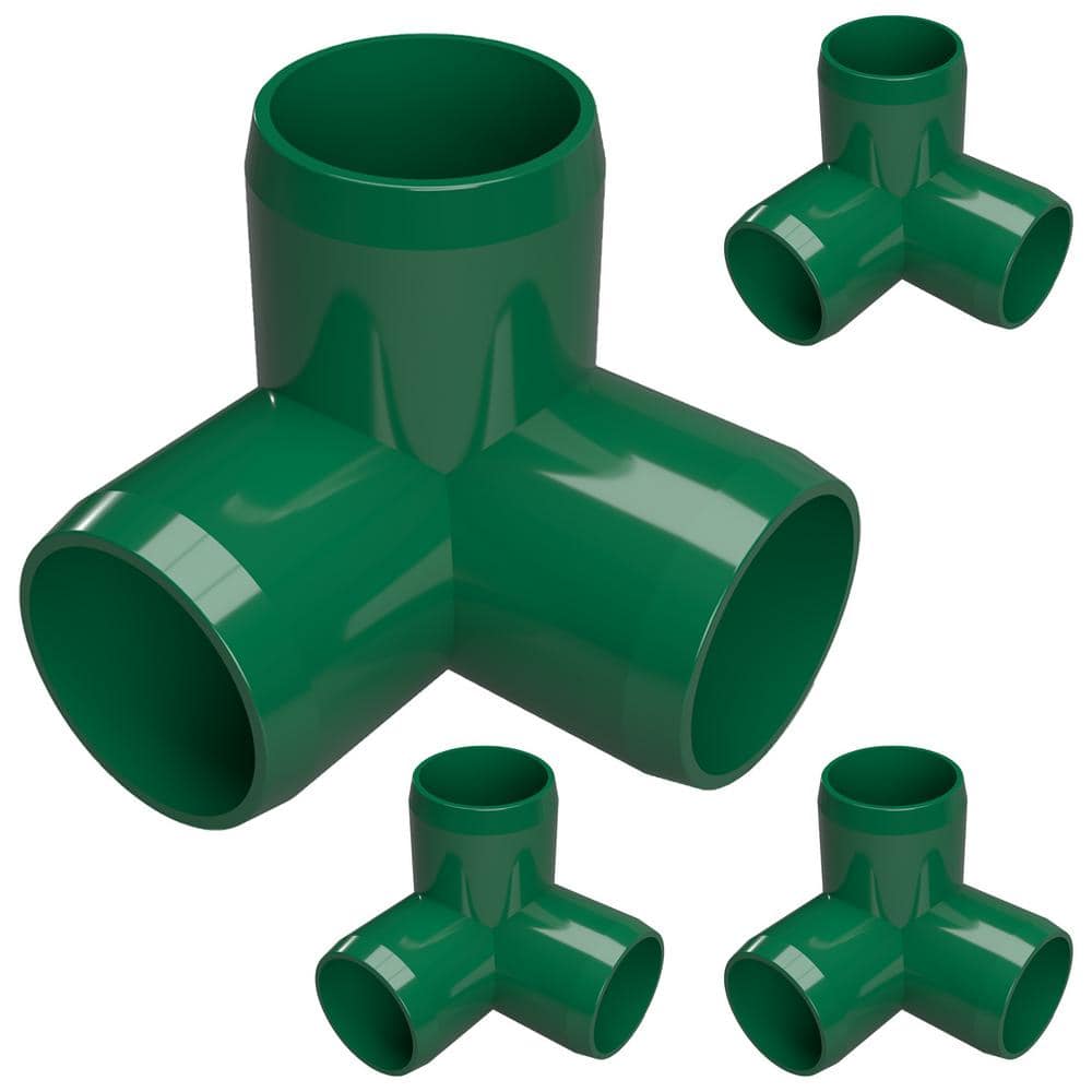 1 in. Furniture Grade PVC 3-Way Elbow in Green (4-Pack) price history on PriceWatchPro