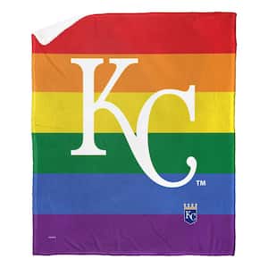 MLB Royals Pride Series Silk Touch Sherpa Multicolor Throw