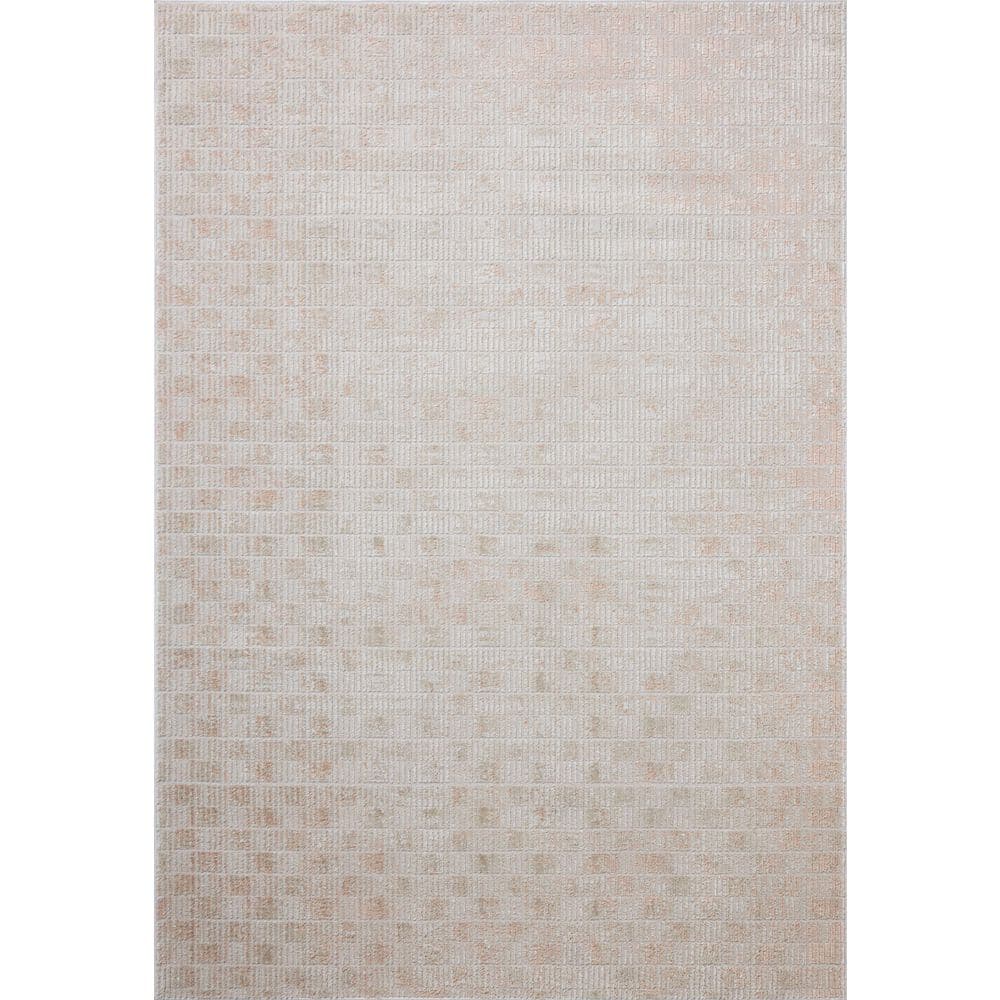 Townes Beige / Clay 6 ft. 7 in. x 9 ft. 2 in. Contemporary Area Rug price history on PriceWatchPro