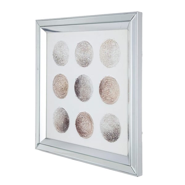 Avex 1-Piece Framed Art Print 19.7 in. x 19.7 in. Luna Crystal Wall Art