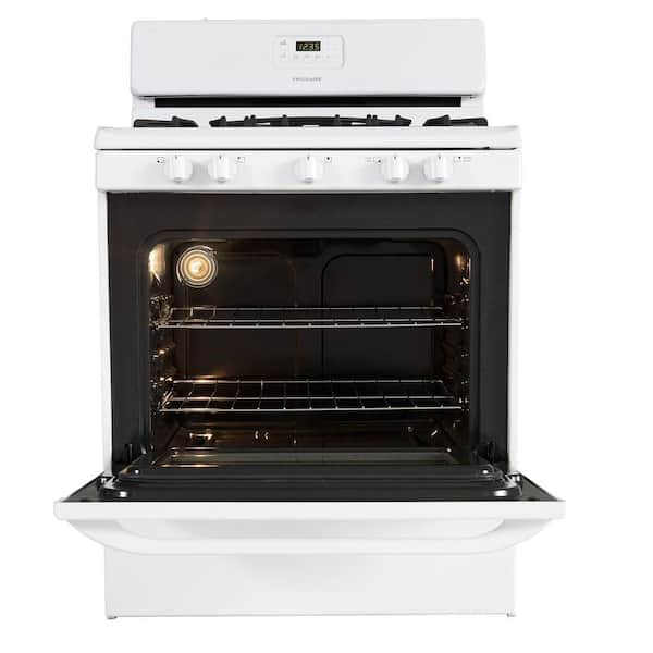 Frigidaire 30 in. 4.2 cu. ft. Gas Range with 5 Burner Cooktop in White