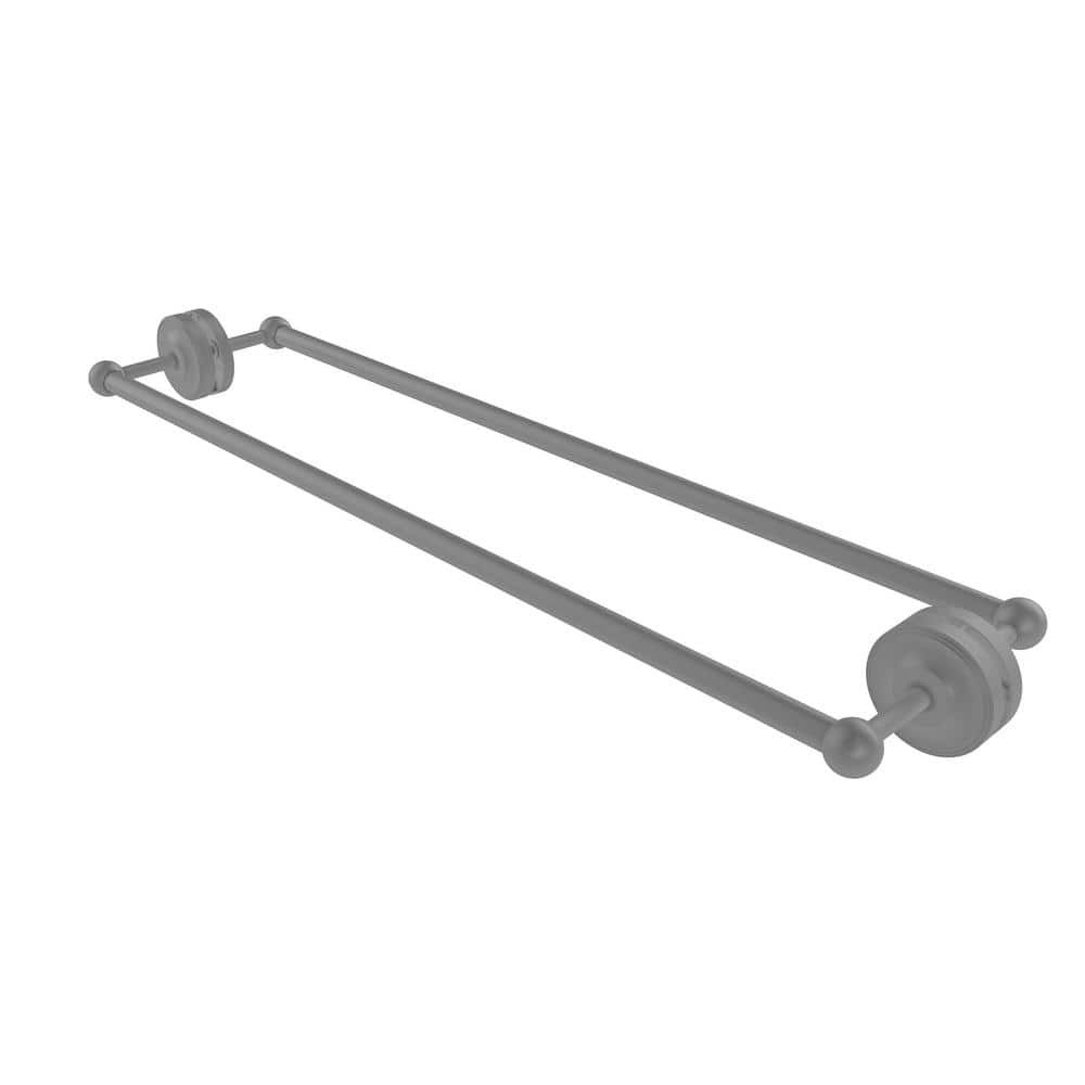 Allied Brass Prestige Regal 30 in. Back to Back Shower Door Handle Towel Bar in Matte Gray PR41