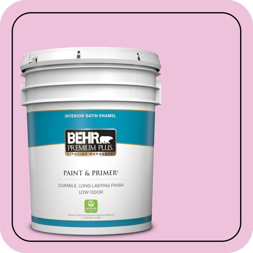 5 gal. #P120-1 Starlet Pink Satin Enamel Low Odor Interior Paint & Primer price history on PriceWatchPro