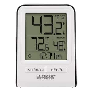 Large Metal 18 Inch Indoor Outdoor Home Patio Wall Clock Hygrometer Temperature  Gauge, 1 unit - Metro Market