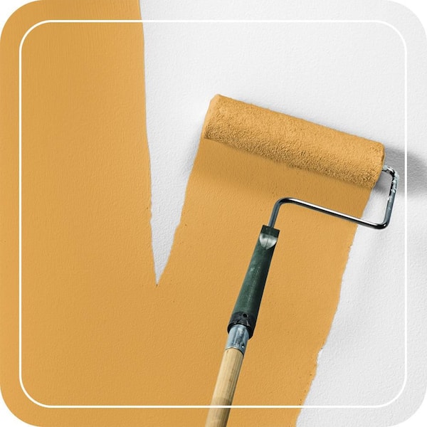 1 gal. #BIC-43 Optimist Gold Semi-Gloss Enamel EcoMix Plant-Based Interior Paint & Primer