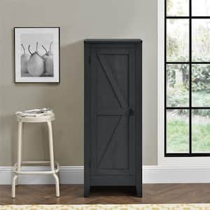 Brownwood Black Oak 1-Door Storage Cabinet