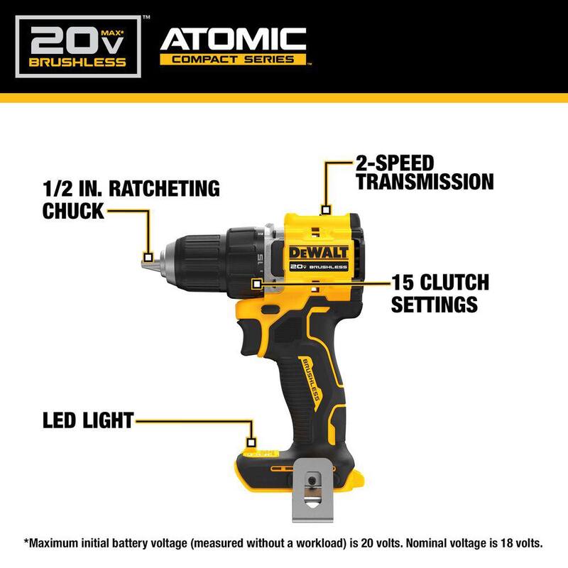 20-Volt MAX Lithium-Ion Cordless 7-Tool Combo Kit with 2.0 Ah Battery, 5.0 Ah Battery and Charger