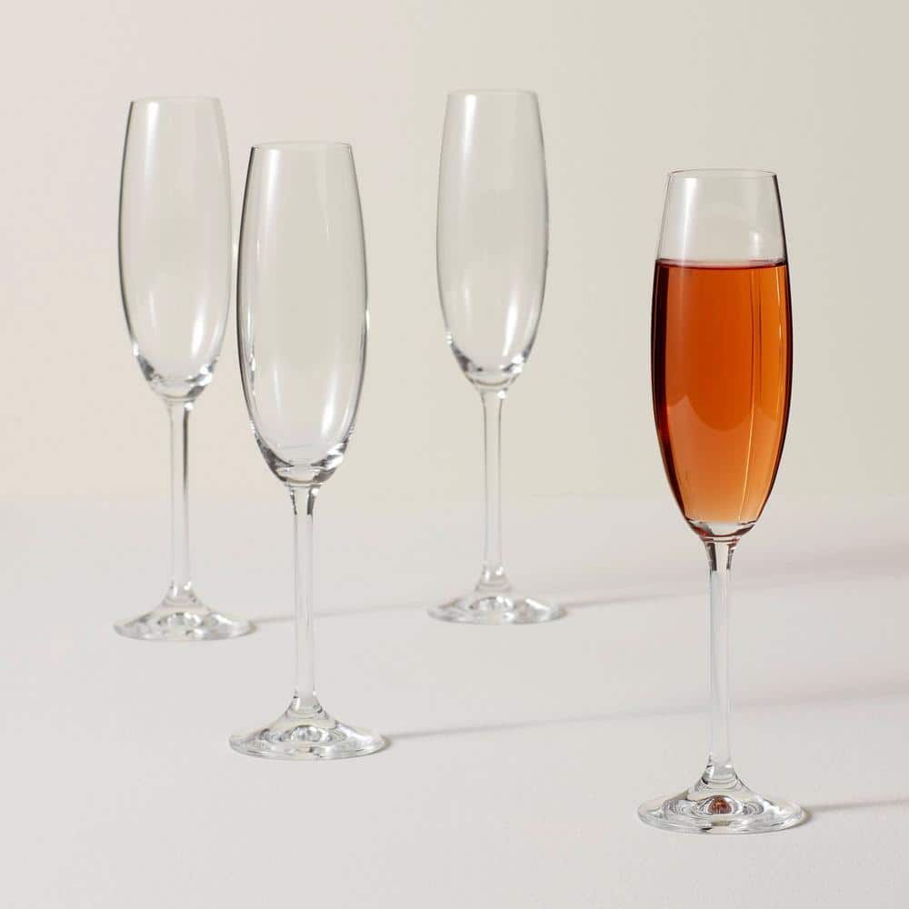 Tuscany Classics Clear Crystal Champagne Flute Set