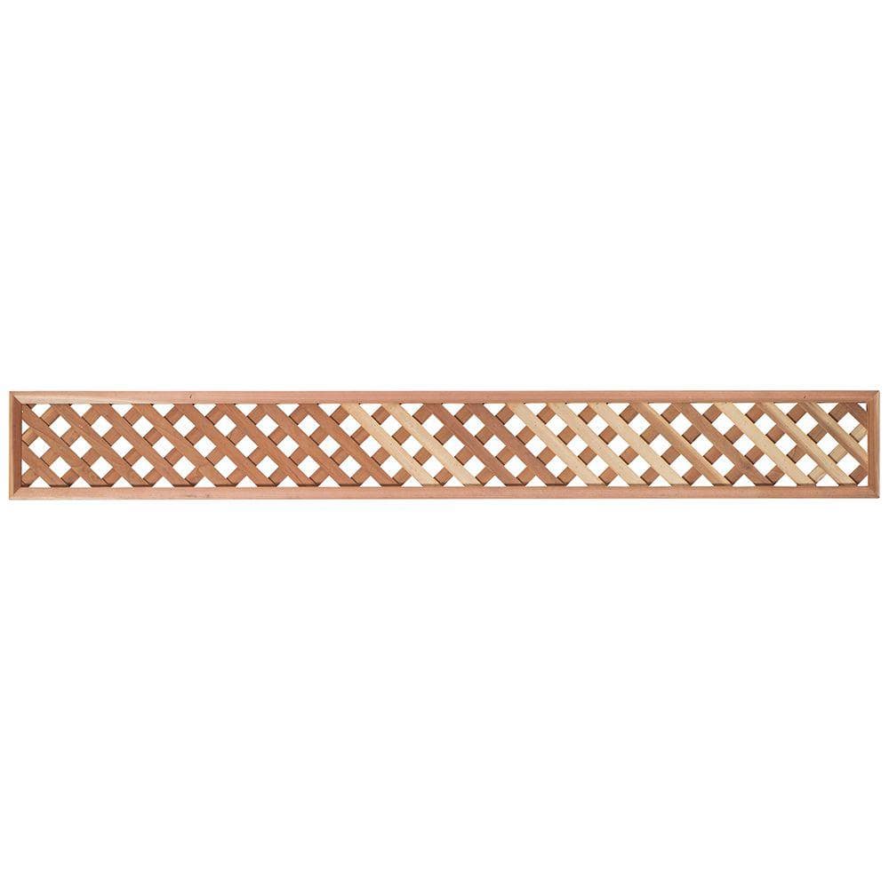 Reviews for Mendocino Forest Products 1-3/8 in. x 1 ft. x 8 ft. Redwood  Privacy Framed Lattice